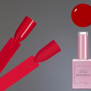 15ml Red Gel polish/ Bright pure solid color Nails
