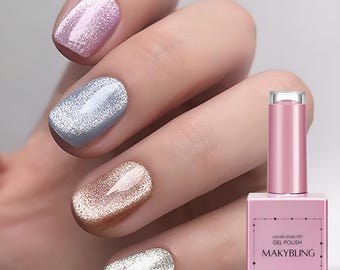 15ml キャットアイ シルバー ワイドグレア スノーライト UVジェルポリッシュ