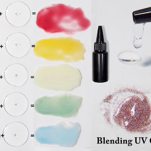 20ml Clear Blending Gel for Nail Design/ Glitter Sequins Mixing UV gels