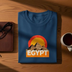 Egypt Pyramids T-Shirt, Ancient History Tee, Travel Souvenir, Egypt Lover Gift, Vacation Shirt, Unisex Graphic Tee