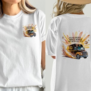 UPS Worker Shirt Bella Canvas 3001 – Funny Delivery Driver Tee “Badass Miracle Worker” Gift