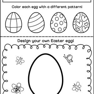Easter Fraction Craftivity | Build a Spring Egg Basket + Writing & Math ...