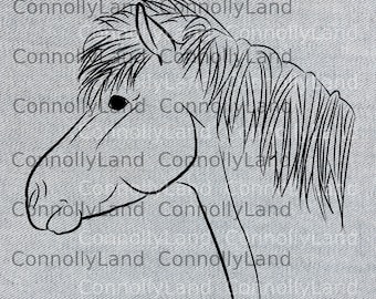 Isländischer Pferde pony hengst svg ich aus einer kreativen Commons Fotografie erstellt