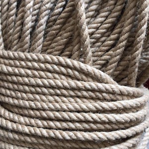 Jute Rope Twine String, Natural Burlap Rope, in different lengths, craft burlap rope, garden and home decor cord, jute macrame, only natural