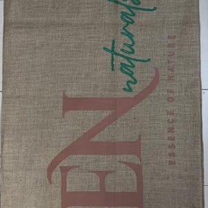 Custom Printed Jute Tote Bag: Rustic Burlap Sack image 8