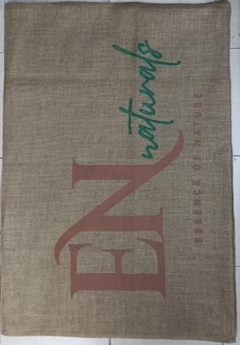 Custom Printed Jute Tote Bag: Rustic Burlap Sack image 8