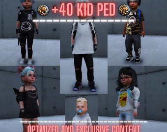 Pack pédagogique pour enfants | PACK +40 / PED | Fivem GTAV | Optimisé | Glisser et déposer des fichiers | Meilleure qualité |