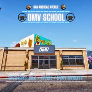 D.M.V School | MLO / MAP | Fivem GTAV | Optimized | Drag and Drop Files | Best Quality |