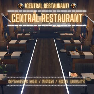Central Restaurant | MLO / MAP | Fivem GTAV | Optimized | Drag and Drop Files | Best Quality |