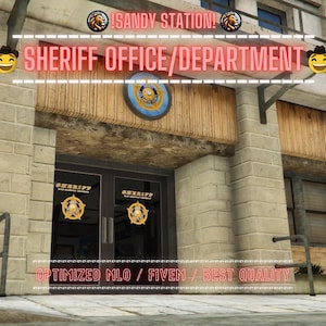 Sheriffkantoor/-afdeling | MLO/KAART | Fivem GTAV | Geoptimaliseerd | Bestanden slepen en neerzetten | Beste kwaliteit |