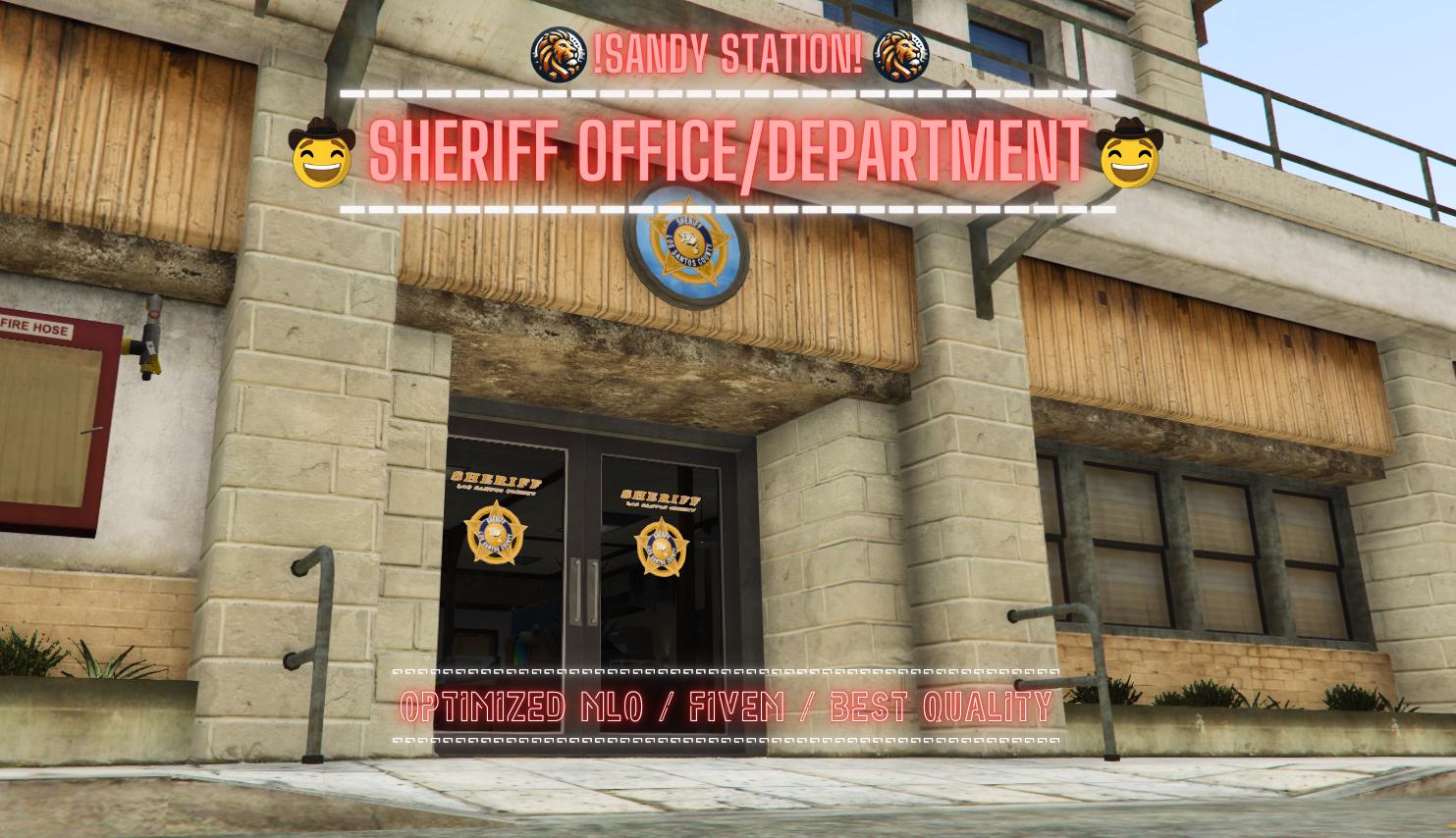 Bureau/Département du shérif | MLO/MAP | Fivem GTAV | Optimisé | Glisser et déposer des fichiers | Meilleure qualité |