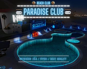 Paradise Club | MLO/MAP | Fivem GTAV | Optimized | Drag and Drop Files | Best Quality |