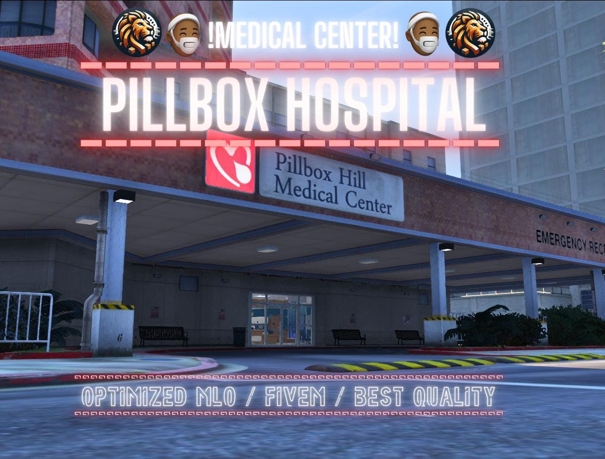 PillBox Hospital | MLO/MAP | Fivem GTAV | Optimized | Drag and Drop Files | Best Quality |