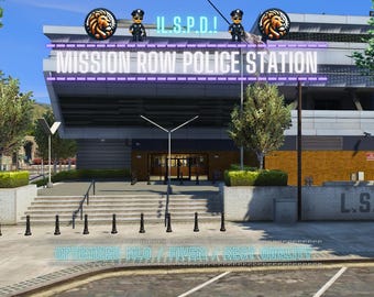 Polizeiwache Mission Row | MLO / KARTE | Fivem GTAV | Optimiert | Dateien per Drag & Drop verschieben | Beste Qualität |
