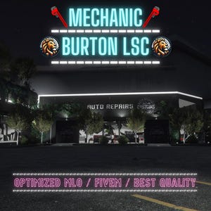 Burtons Mechanic Lsc | MLO / MAP | Fivem GTAV | Optimized | Drag and Drop Files | Best Quality |