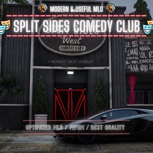 Club de comédie Split Sides | MLO/MAP | Fivem GTAV | Optimisé | Glisser et déposer des fichiers | Meilleure qualité |