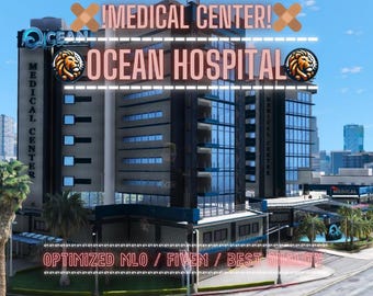 Ocean Medical Center | MLO/MAP | Fivem GTAV | Optimized | Drag and Drop Files | Best Quality |