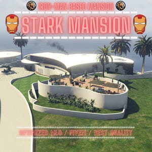 Stark Mansion | MLO / MAP | Fivem GTAV | Optimized | Drag and Drop Files | Best Quality |