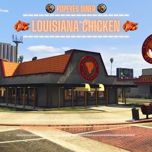 Restaurant Popeye | MLO/MAP | Fivem GTAV | Optimisé | Glisser et déposer des fichiers | Meilleure qualité |