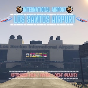 Aeroporto de Los Santos l | MLO / MAP | Fivem GTAV | Otimizado | Arrastar e soltar arquivos | Melhor Qualidade |