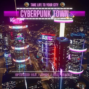 CyberPunk Town | MLO / MAP | Fivem GTAV | Optimized | Drag and Drop Files | Best Quality |