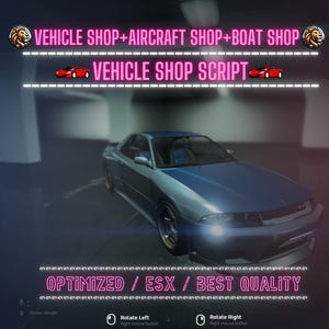 Fahrzeugshop-Skript | ESX/MLO und Skript | Fivem GTAV | Optimiert | Dateien per Drag-and-Drop | ziehen Beste Qualität |