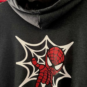 Spider-Man Adult Size Zip Up with Optional lined Hooded Jacket image 6