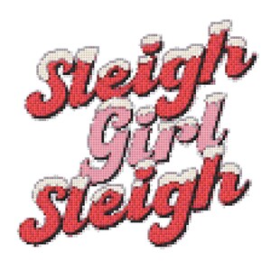 Slay Christmas Cross Stitch Pattern - Digital Pattern