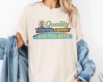 Quality Learing Center Logo Tee | Funny Republican Humor Childcare T-Shirt