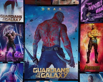 Drax Guardians Of The Galaxy Fleece Blanket, Avengers Superhero Throw Blanket for Bed Couch Sofa, Super Hero Blanket,Superhero Throw Blanket