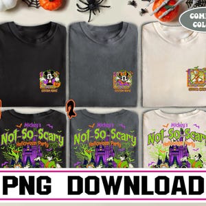 Custom Name Mickey&#39;s Not So Scary Halloween Party Png Download, Disneyland Halloween Png, Not So Scary, Happy Halloween 2025, Spooky Vibes