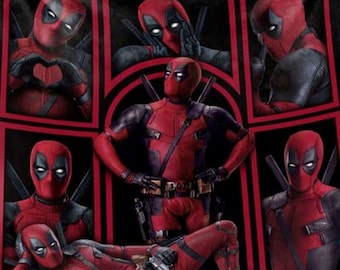 Deadpool Fleece Blanket, Avengers Blanket, Superhero Fan Quilt Blanket, Deadpool Blanket, Deadpool 3, Superhero Blanket for Sofa