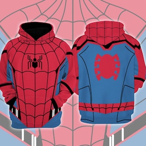 Spider Man 3D Full Over Print Hoodie, Spider Man Super Hero Cosplay Hoodie Sweatshirt,Spider Man Halloween Shirt,Spiderman Halloween Costume