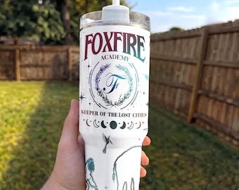 Keeper Of The Lost Cities 40 Oz Tumbler, 40 oz Tumbler, Foxfire Academy, Lost Cities Keeper, Gift For Fans, Fantasy Gift, Book Lover Cup