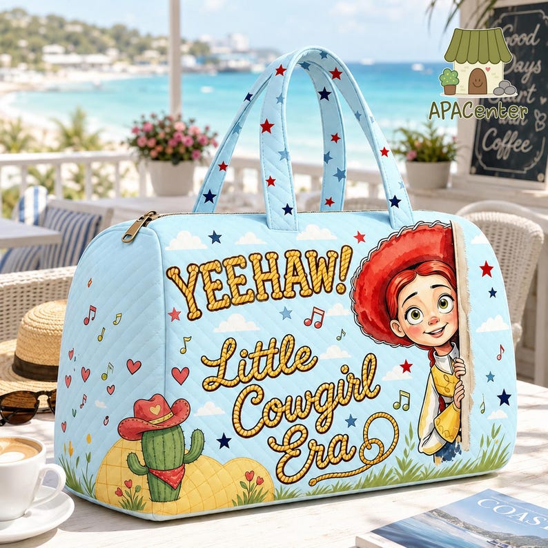 Jessie Toy Story 5 Duffel Bag, Disneyland Toy Story Travel Bag, Cowgirl Era Weekender Bag, Overnight Bag Gift, Baby Reveal Gift image 2