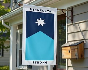 Minnesota Strong Yard Flag, Minnesota Pride Garden Flag, Unity and Resistance Outdoor Decor