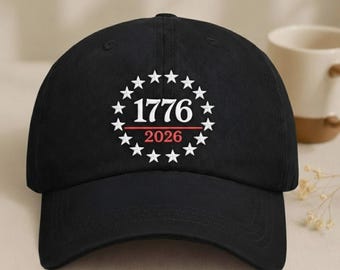 1776 13 Colonies Stars Embroidered Cap,250 Anniversary Usa Hat, 250 Anniversary Cap, 250th Anniversary Embroidered Baseball Hat