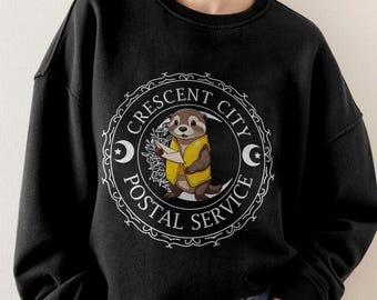 Crescent City Postal Service Sweatshirt, House of Earth and Blood, Lunathion, Crescent City Otter, Sarah J Maas, Crescent City, SJM Merch
