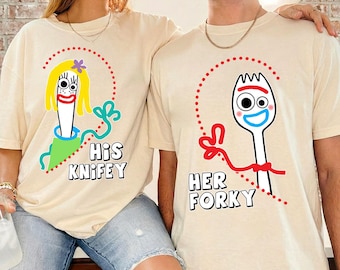 Forky and Knifey Couple Shirt, Toy Story Forky Shirt, Toy Story Inspired Couple Shirt, Epcot Couples Shirt, Valentines Day Gifts for Couple