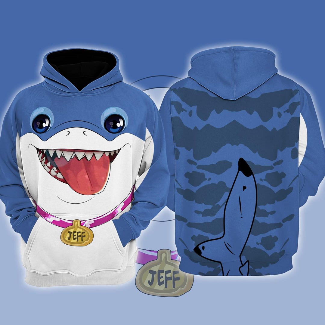 Jeff The Land Shark Cosplay Costume Jeff The Land Shark Tee Sweatshirt Jeff The Land Shark Cosplay Costume Jeff The Land Shark Tee Sweatshirt