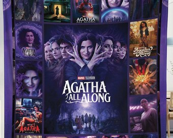 Manta de Agatha All Along, Manta de Agatha Harkness, Manta de WandaVision, Manta de superhéroe, Manta navideña, Aquelarre del Caos