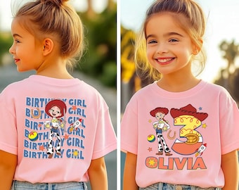 Custom Toy Story Birthday Girl Shirt, Toy Story Jessie Birthday Shirt, Birthday Kids Shirt, Disneyland Toy Story Birthday Party