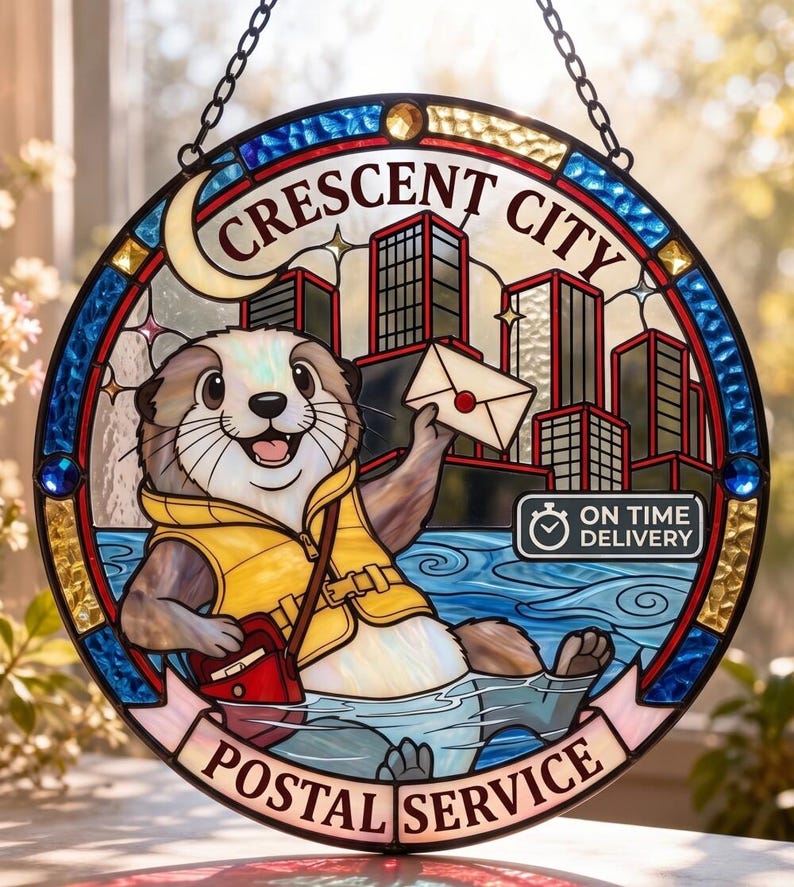 Atrapasueños de Crescent City, Mercancía del Servicio Postal de Crescent City, Mercancía de Sarah J Maas, Mercancía literaria, Bryce Quinlan Ruhn Danaan Hunt Athalar imagen 3