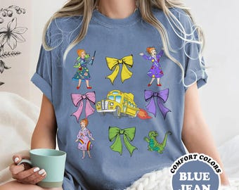 Coquette Magic School Bus Back To School Shirt, Comfort Colors Mrs. Frizzle Magic School Bus Shirt, Back to School Gifts for Teacher T-shirt