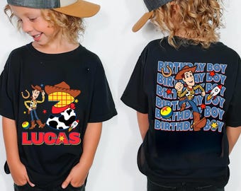 Personalized Toy Story Birthday Boy Shirt, Woody Birthday Shirt, Birthday Kids Shirt, Disneyland Toy Story Birthday Party