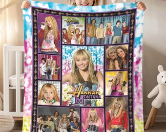 Hannah Montana Blanket, Disneyland Hannah Montana Blanket, Girls Trip Blanket, The Other Side of Me, WDW Blanket Gifts for Her