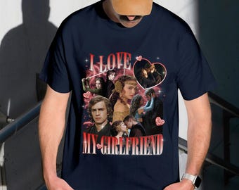 Custom I Love My Girlfriend Shirt, Girlfriend Bootleg Shirt, I Love My Gf Shirt, Custom Girlfriend Tee, Custom Gift, Valentines Day Gifts