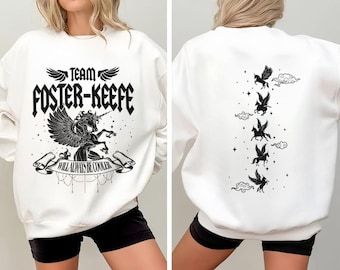 Sudadera de dos caras del equipo Foster-Keefe, camiseta del Guardián de las Ciudades Perdidas, Shannon Messenger, camiseta de la Academia Foxfire, KOTLC, suéter literario