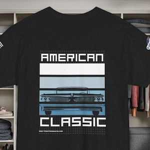 American Classic, 1959 Chevy Impala design, Old Dudes Christian Brotherhood American Classic Car t-shirt gift, Father&#39;s Day gift