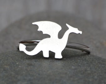 Dragon Ring in Sterling Silver, Silver Dragon Ring